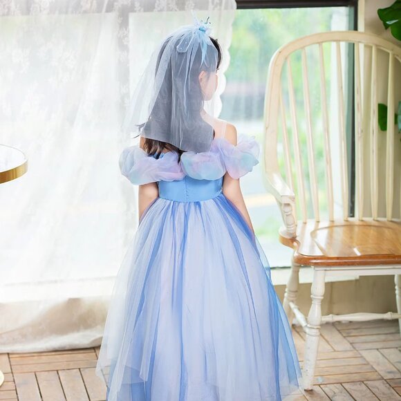 lue Princess Dress with Accessories – Cinderella Inspired✨ - Picture 4 of 5